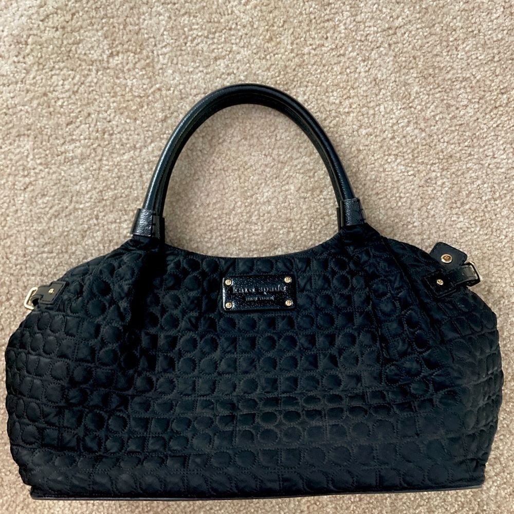 Black Kate Spade Quilted Bag / Purse